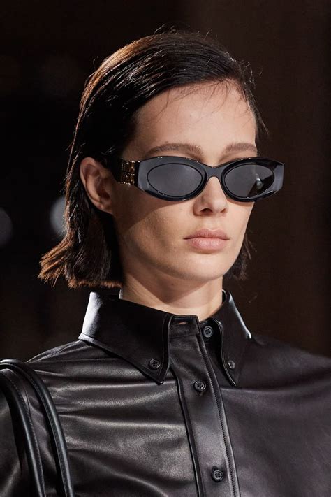 miu miu cat-eye sunglasses|Miu Miu runway sunglasses.